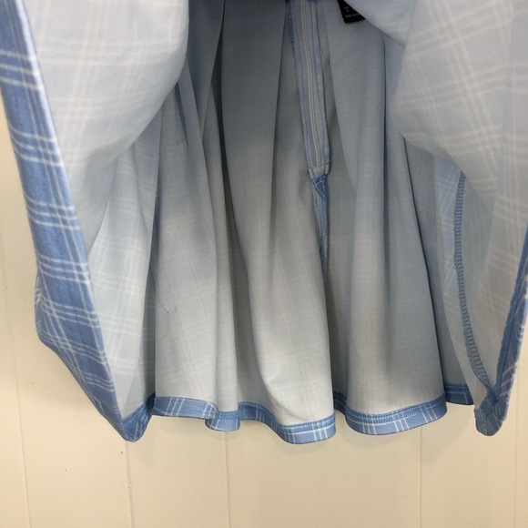 SHEIN Boxy Pleated Plaid Skirt Sz M - Picture 5 of 9